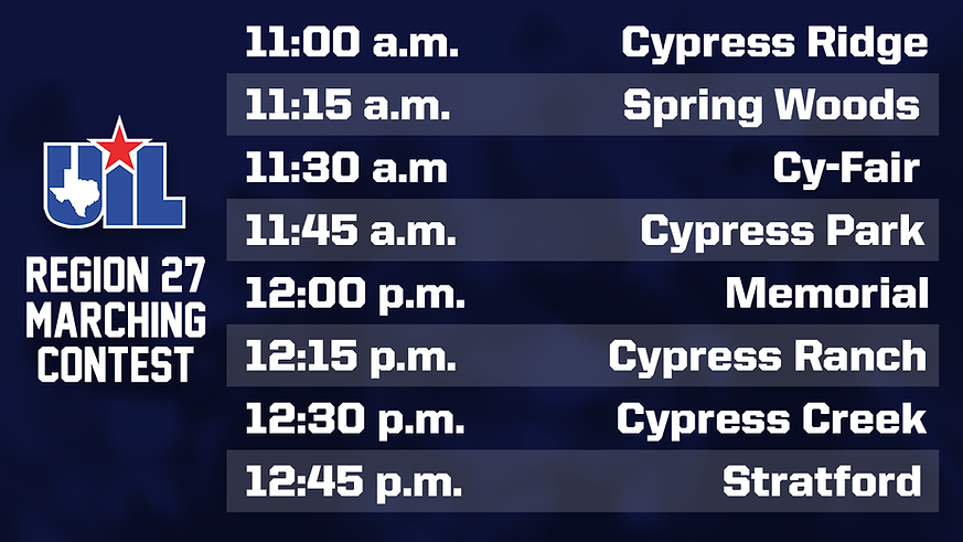 UIL Region 27 Marching Contest