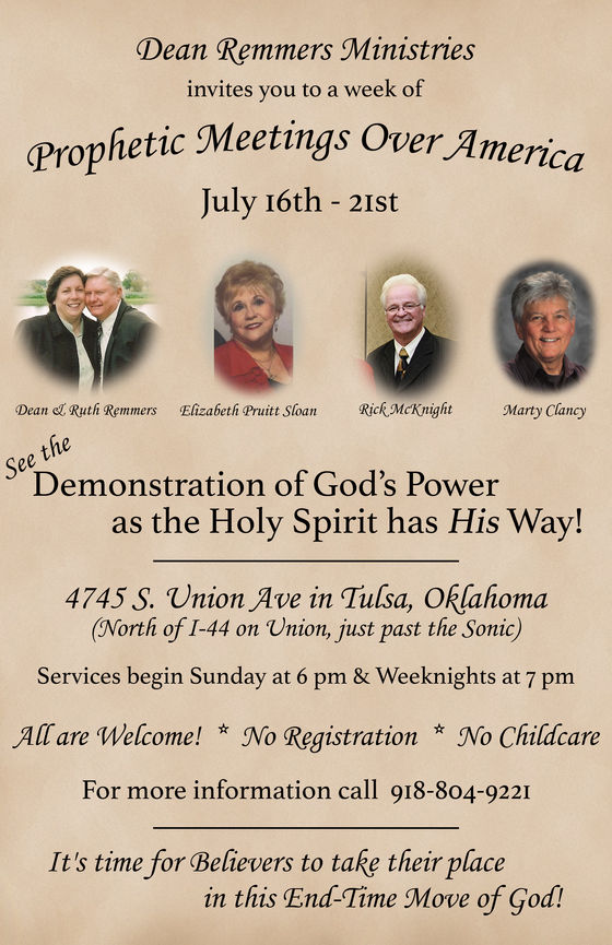 Prophetic Meetings Over America!