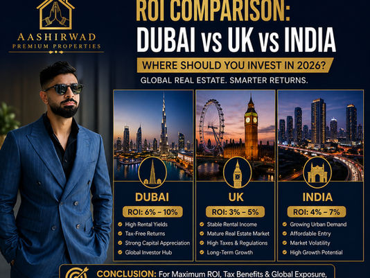 ROI Comparison: Dubai vs UK vs India – Where Should You Buy Property in 2026?