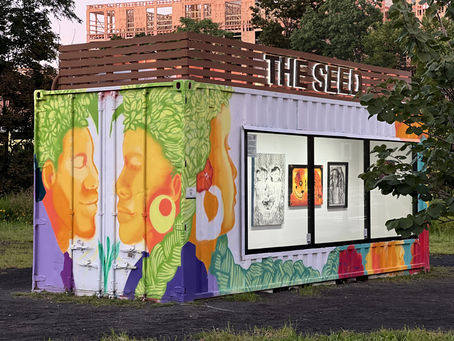 Artist Lauren Clayton creates art exhibition and mural at the SEED in Mill River Park