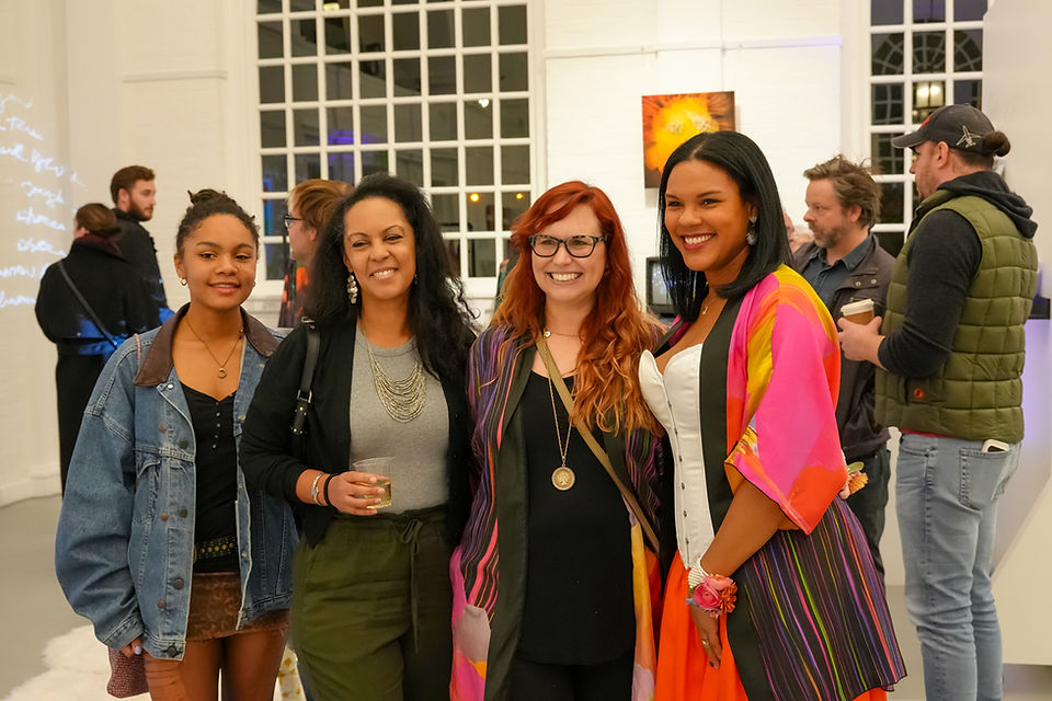 Artists Lila Malone, Tara Blackwell, Holly Danger, Lauren Clayton . Photo by Mehki Clayton Smith