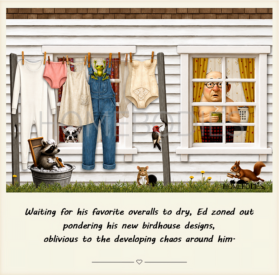 Thumbnail: Laundry Day Hoodlums Illustrated Scented Candle