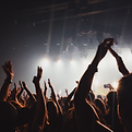 A music festival being held in a marquee