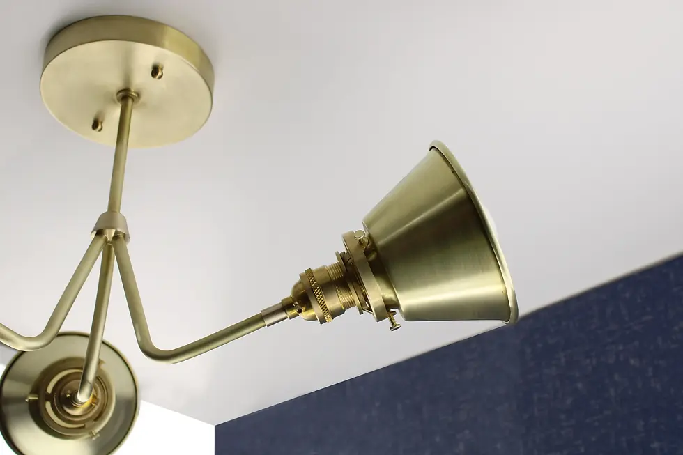 Thumbnail: Industrial Brass Light Pendant