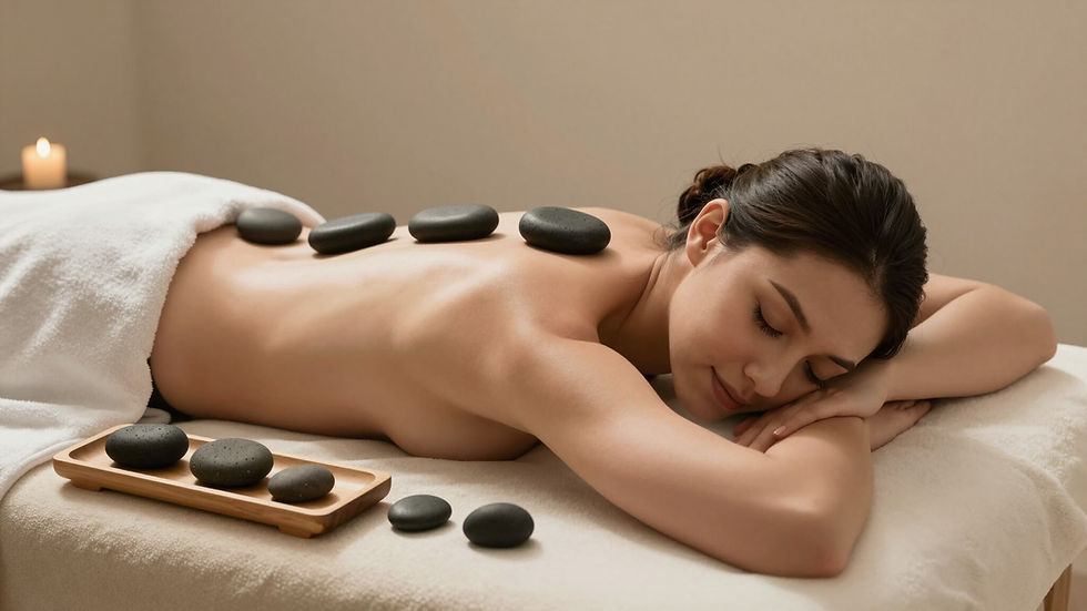 Massage aux pierres chaudes