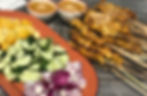 Malaysia Chicken Satay w Pineapple Peanut Sauce