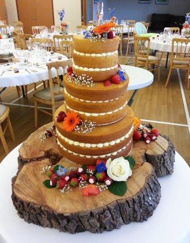 Naked Wedding Cake