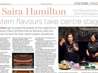 Theatre Royal Centre Stage- Lilian with Master Chef Saira Hamilton