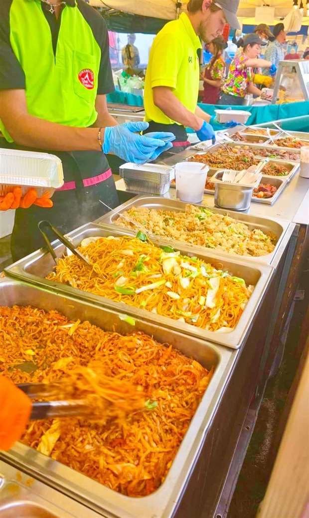 Range of noodle dishes