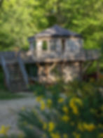 vue extérieure cabane perchée