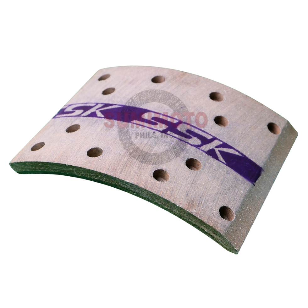 Thumbnail: BL HINO RK FRT SSK brake lining with rivet holes