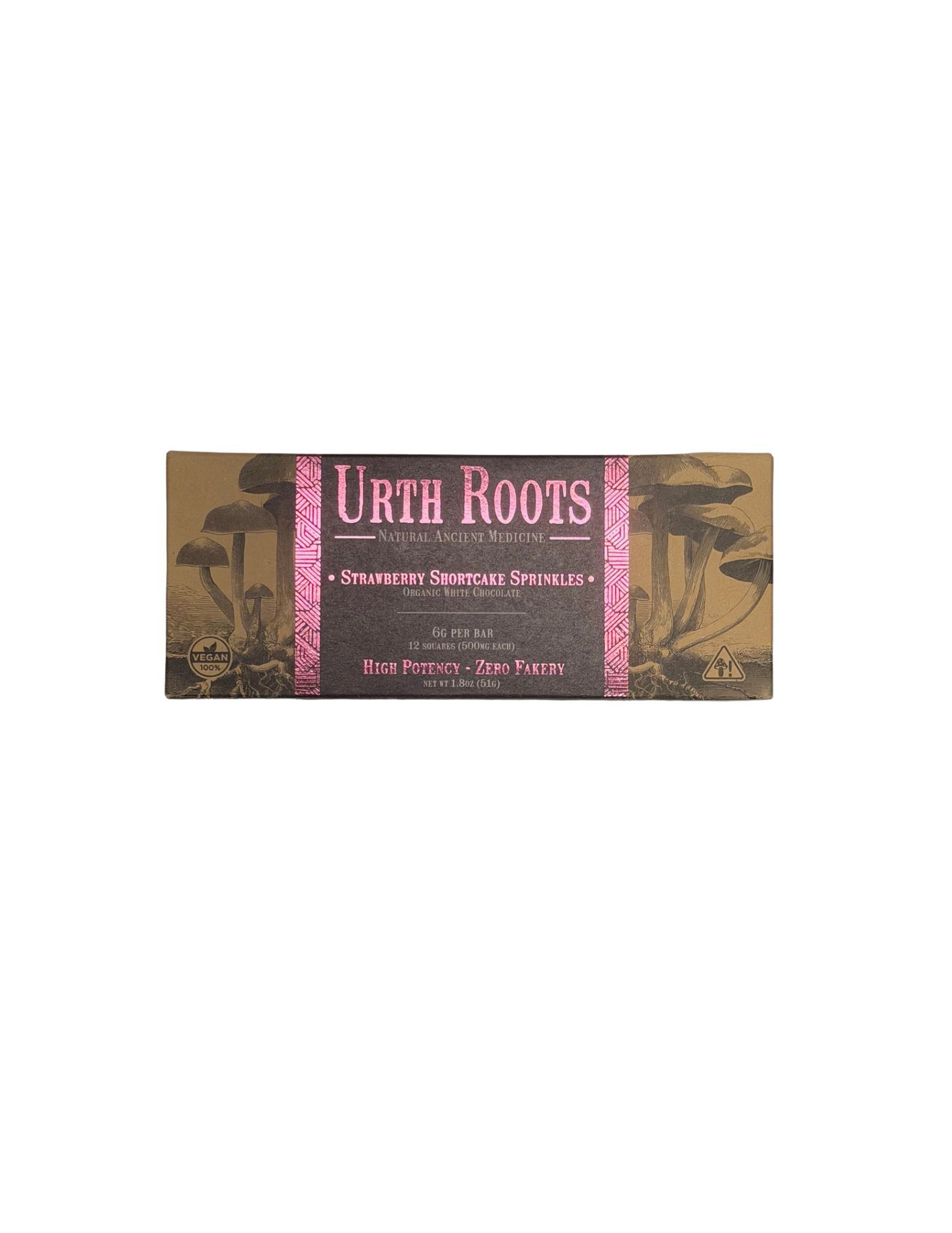 Urth Roots Chocolate Bars (Strawberry Shortcake Sprinkles)