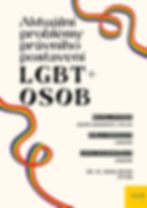 Přednáška na téma Aktuální problémy právního postavení LGBT+ osob 🏳️‍🌈
