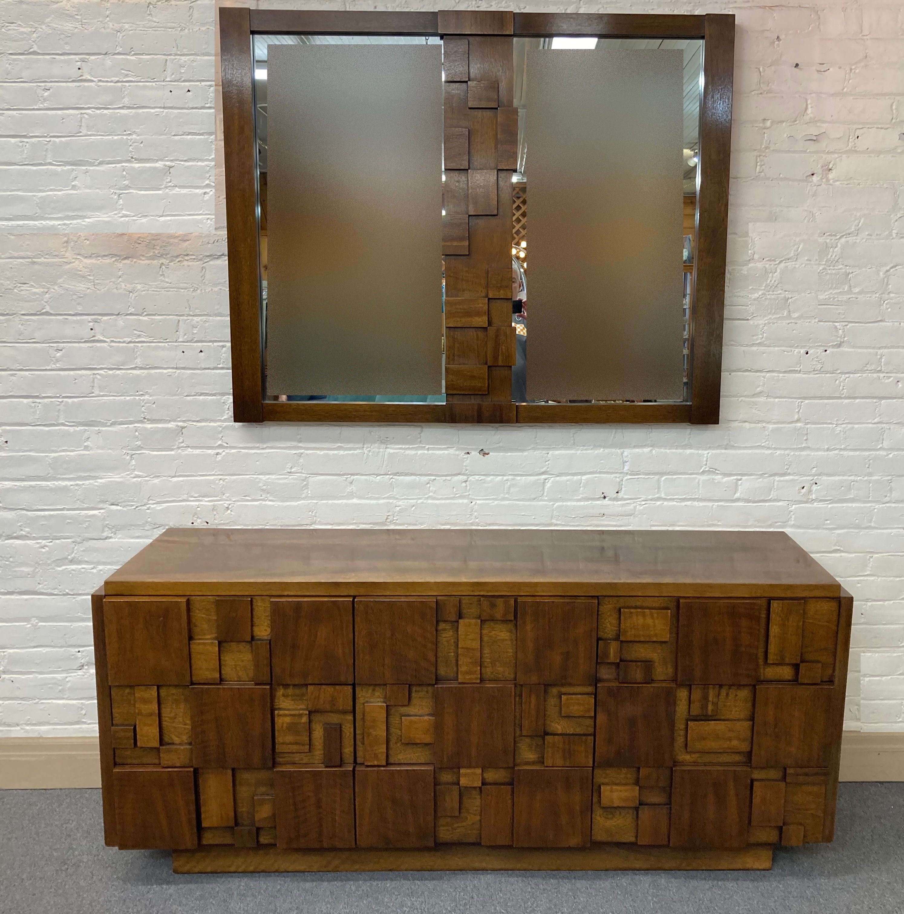 Mid-century Lane Staccato Dresser and Mirror