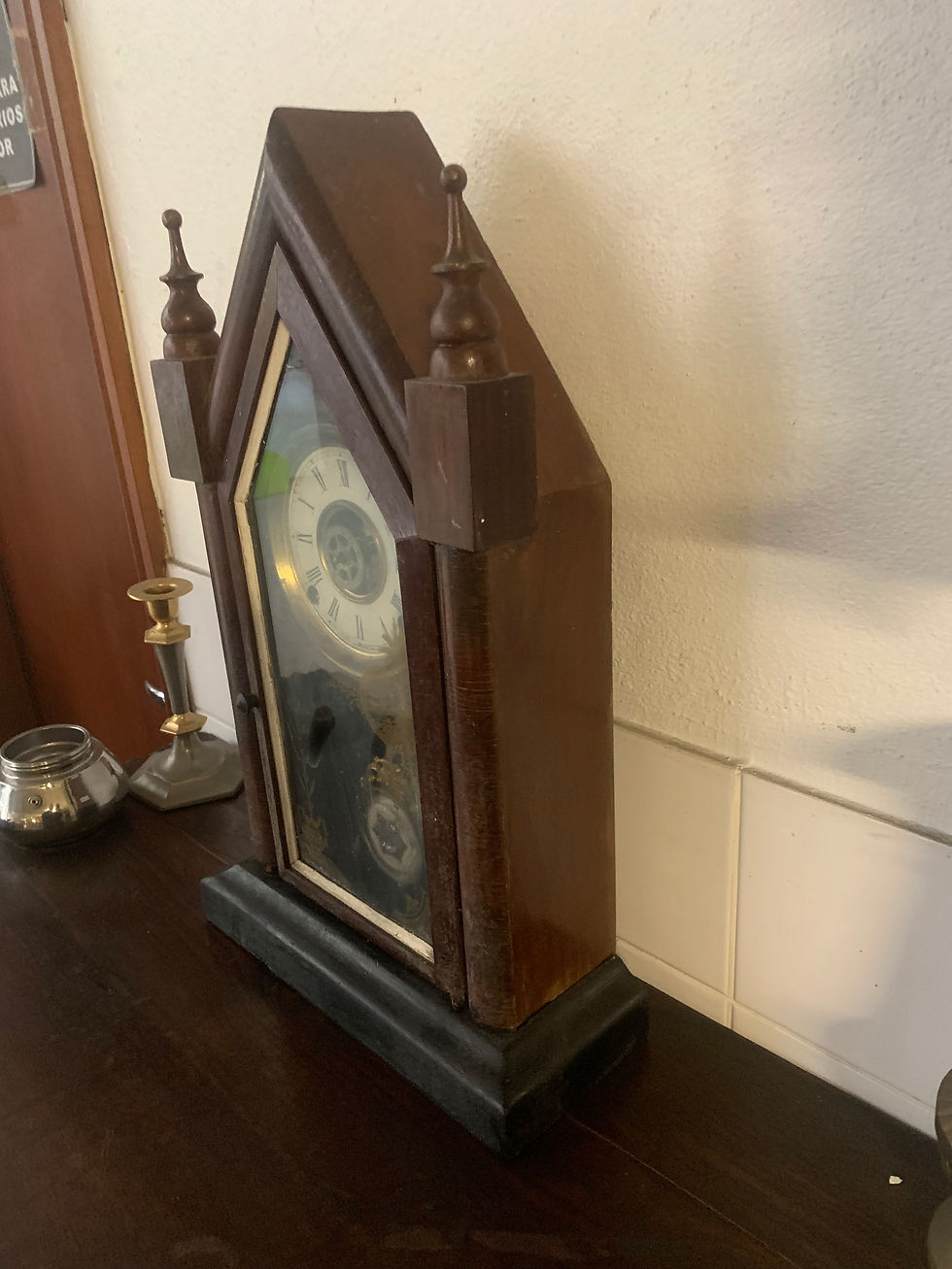 Miniatura: RELÓGIO DE MESA ANTIGO 