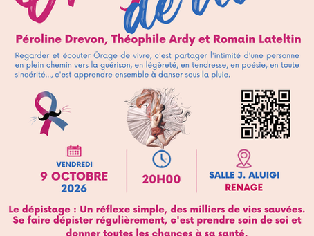 Ôrage de vivre à Renage (38), ce ven 9/10, 20h00.