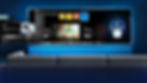 Wide screen TV with DSTV display