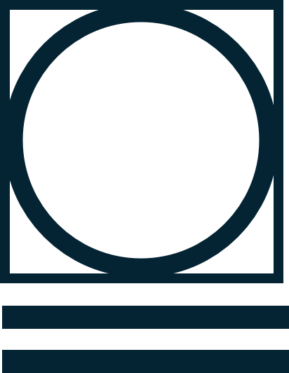 Square with circle and two lines under it