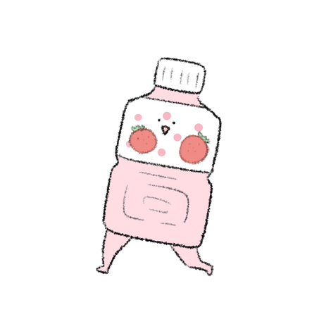 Strawberry calpico drink
