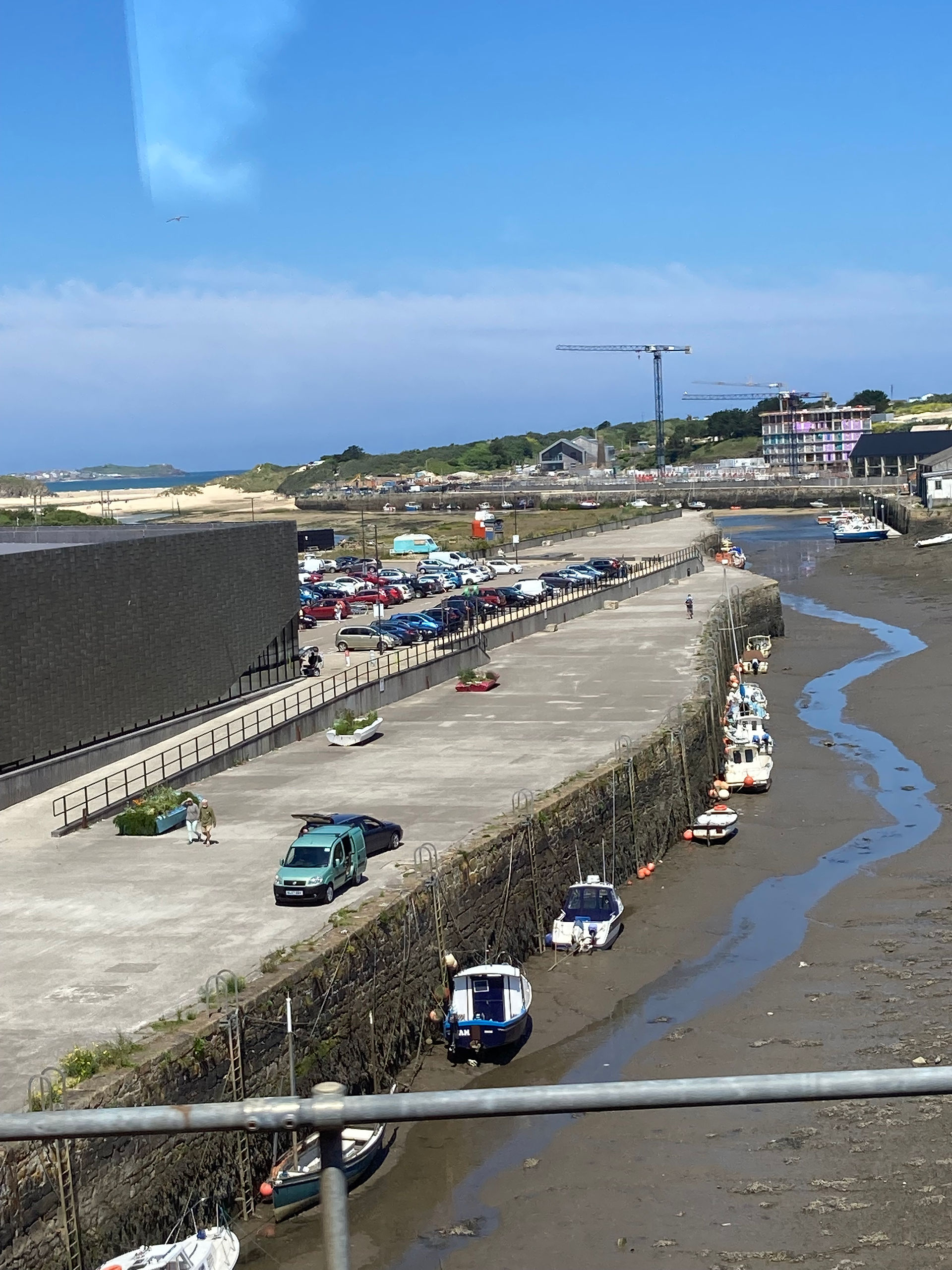 Low tide, scene from train
