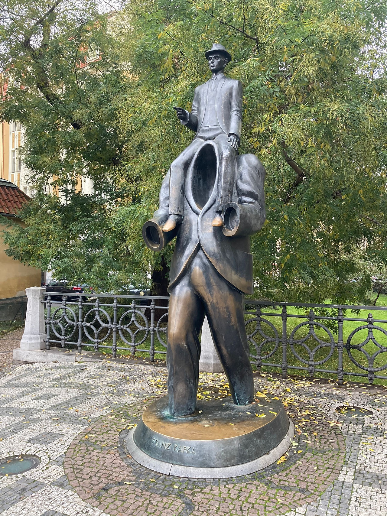 Sculpture of Franz Kafka