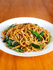 Traditional Shanghai fried noodle 上海粗炒面 In 上海人家 Shanghai Kitchen, Petone, wellington, New Zealand