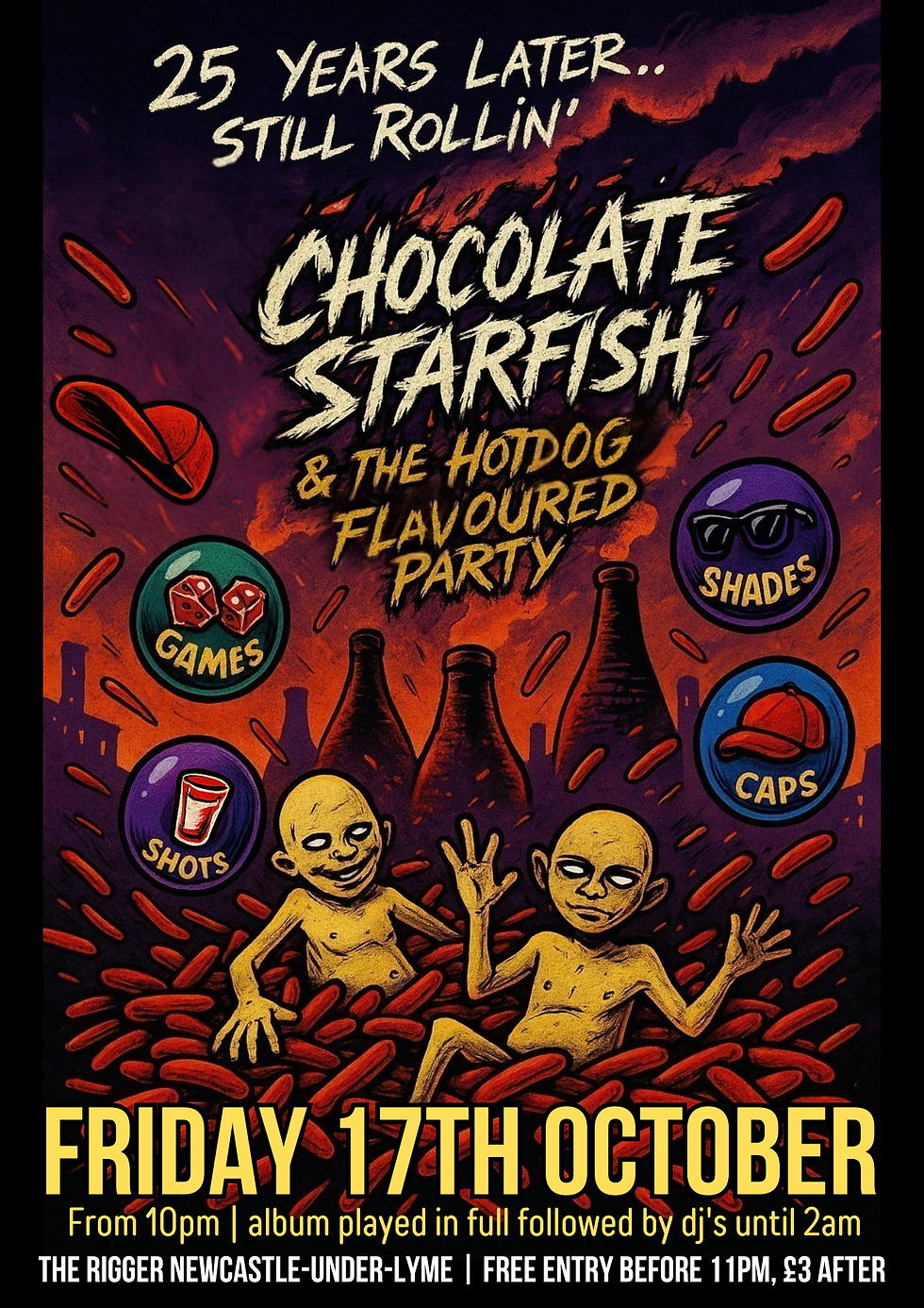 Chocolate Starfish & The Hotdog Flavoured Party
- Club Night