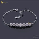 צמיד כסף סוליטרים