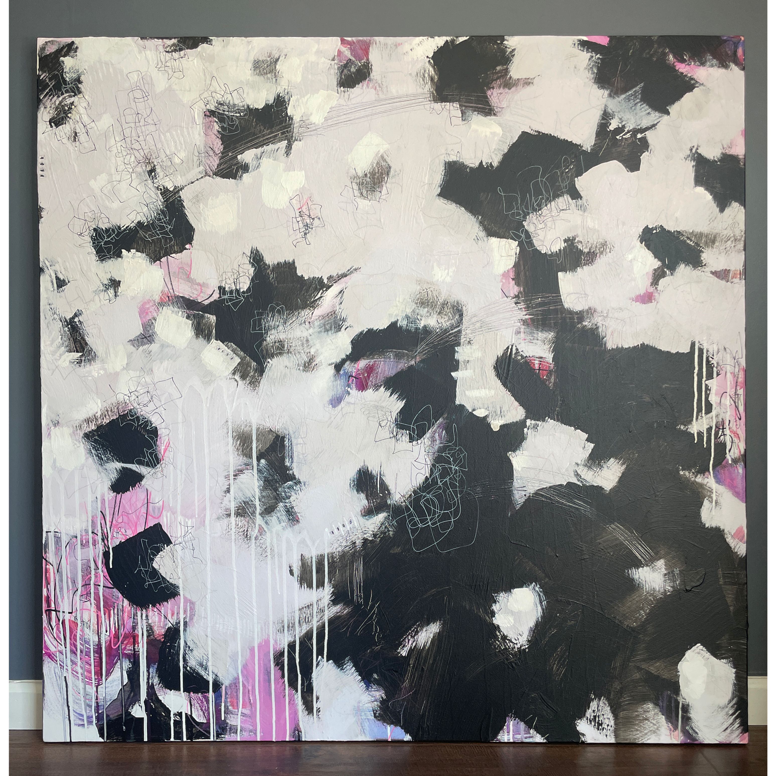 Lilac Dreams | Original Abstract Painting | 48x48