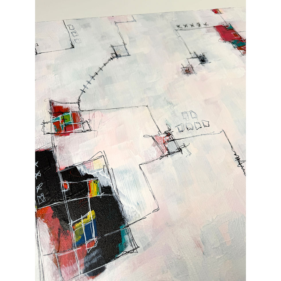 Thumbnail: The Space Between Us | Abstract Painting | 60x60in