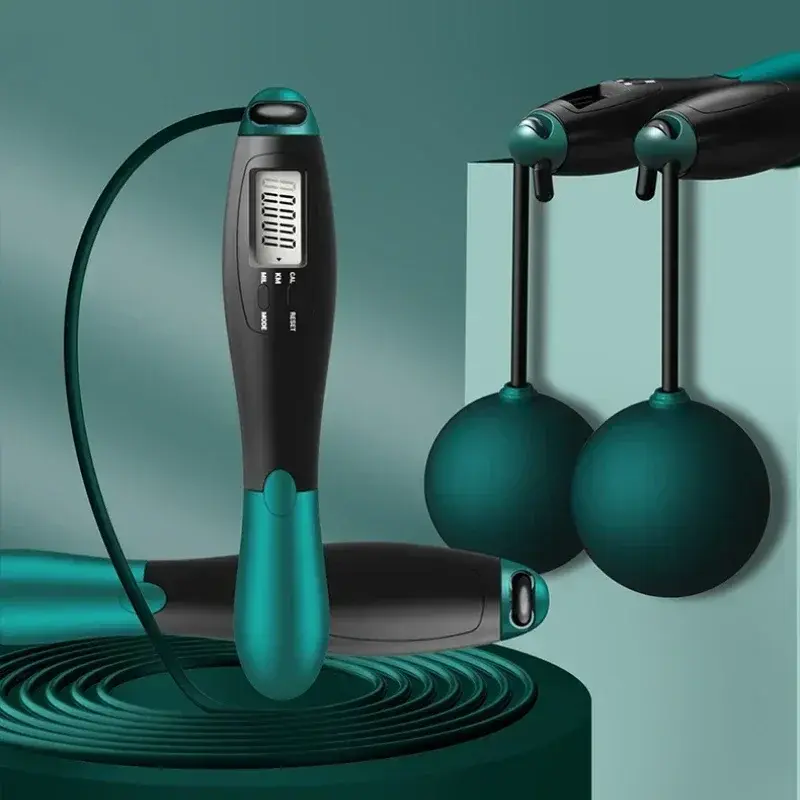Adjustable Cordless Counting Jump Rope for Fitness & Gym Training