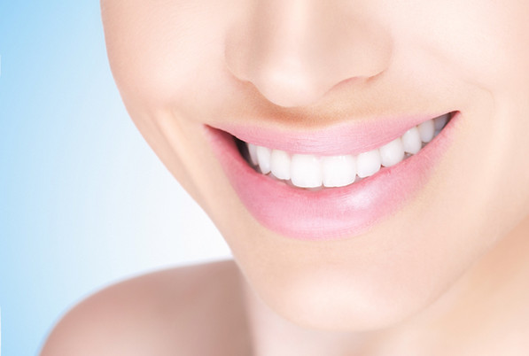 Female white toothy smile