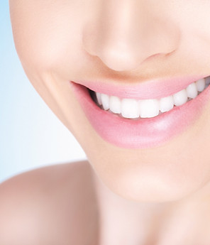 Female white toothy smile