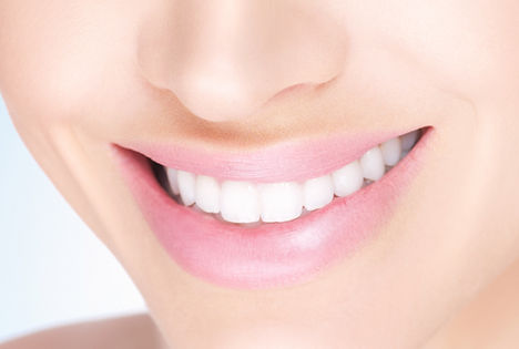 Female white toothy smile
