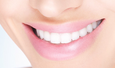 Female white toothy smile