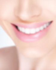 Female white toothy smile