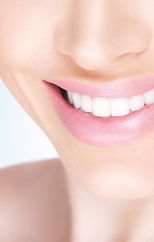 Female white toothy smile