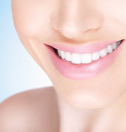 Female white toothy smile