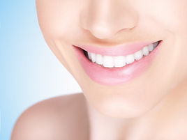 Female white toothy smile