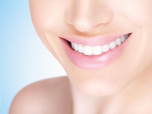 Female white toothy smile