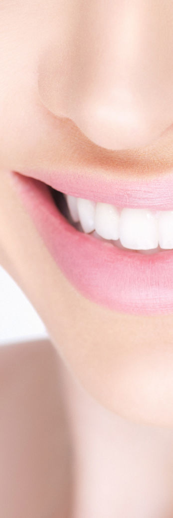 Female white toothy smile