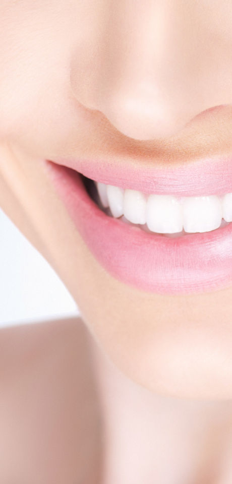 Female white toothy smile