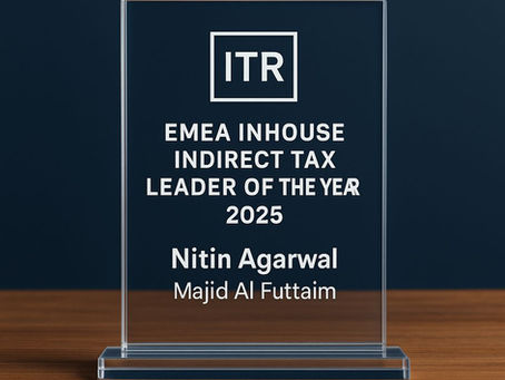 ITR EMEA Inhouse Tax Leader of the Year Award