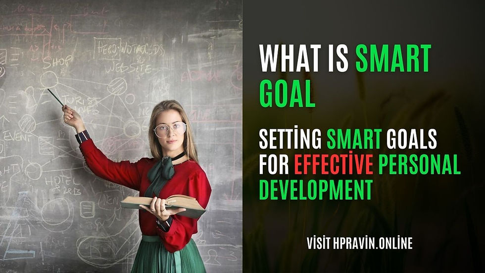 What Is SMART Goal: Setting SMART Goals for Effective Personal Development