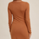Thumbnail: Twist Front Long Sleeve Dress