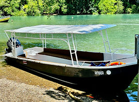 Tourist boat Amber, ready for large group excursions