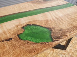 Table bois et résine Epoxy
