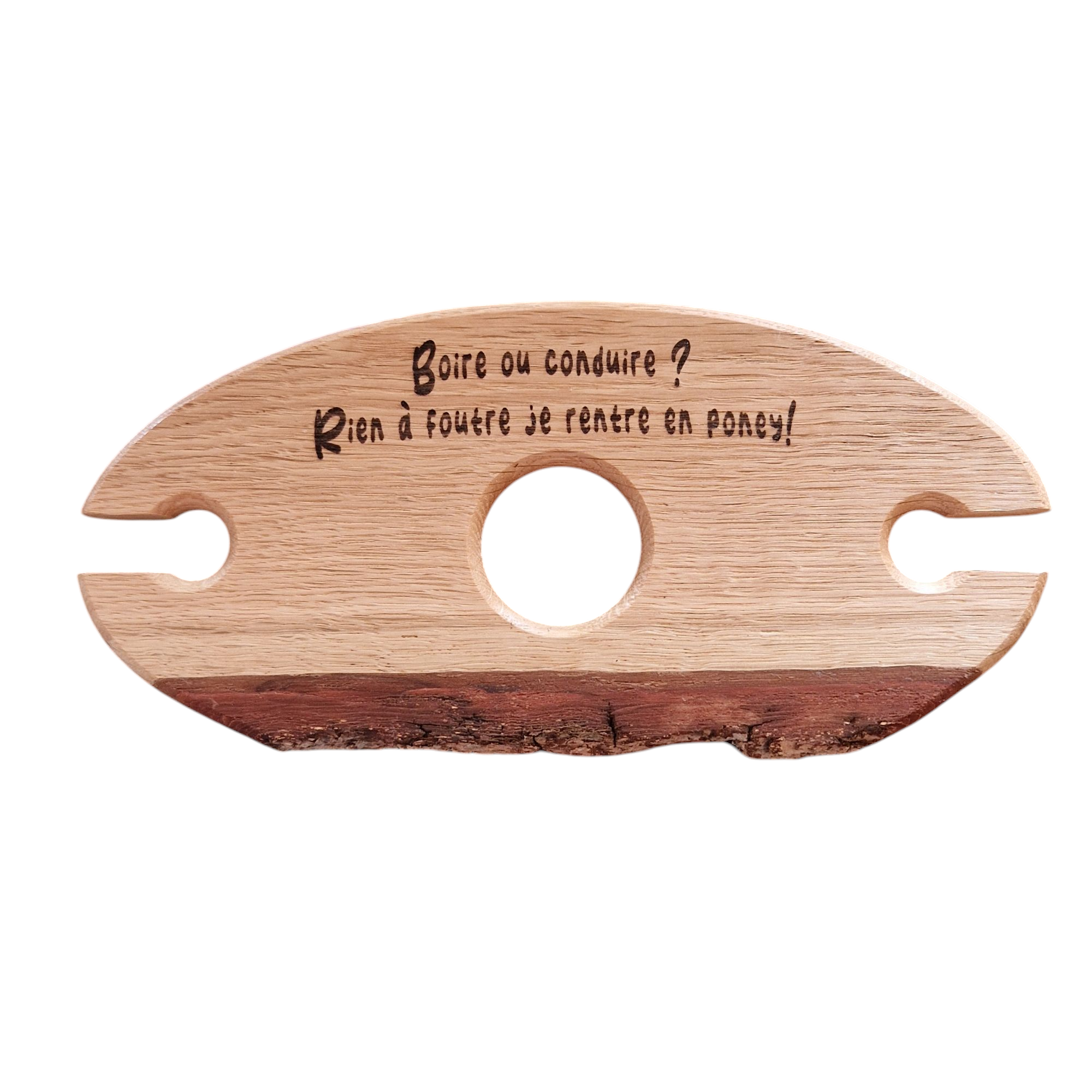 Support à verres à vin en bois