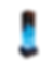Lampe bois et résine Epoxy bleue