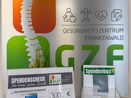 Spende vom Gesundheitszentrum Frankenwald...     